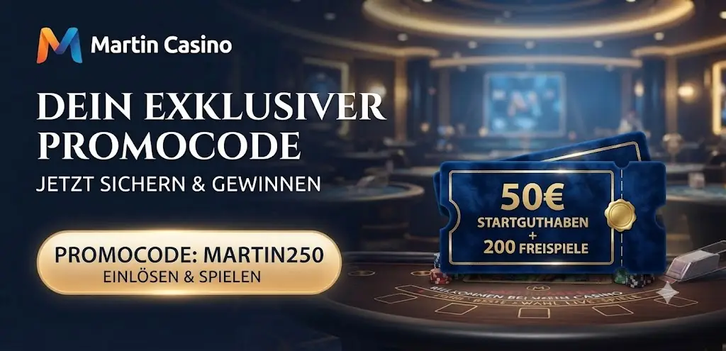 Martin Casino Promo-Code aktivieren